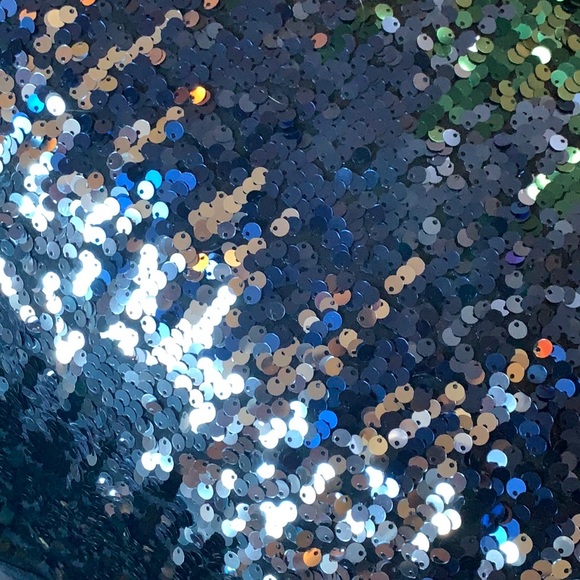 NWT Express Multicolored Sequin Strapless Mini Dress Cocktail Dress $108 - Picture 12 of 15